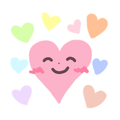 A heart shape stamp
