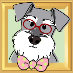 【シュナ】動く！ざっくばらんなステッカー