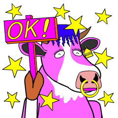 Momo-chan the funny cow