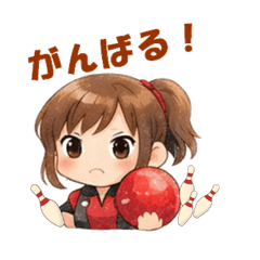 Bowling Girls Stickers (Vol. 1)