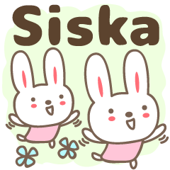 可愛的兔子郵票 Siska