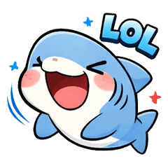 每天都能用！好懂的鯊魚英文貼圖