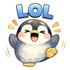 每天都能用！好懂的企鵝英文貼圖