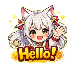 Cute Friends Daily Greeting Stickers