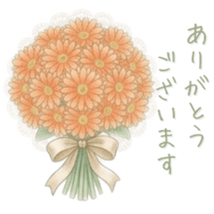 Gerbera Lace Gentle Stickers