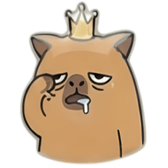 Puffy 3D Capybara Daily Stickers