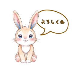 Cute rabbit stickers0312