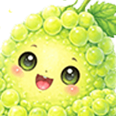 Muscat Girl Cute Daily Stickers