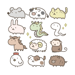 [resale] Japanese zodiac and cats 2