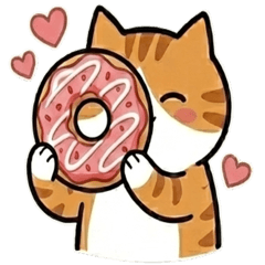 貪吃的貓（茶白）