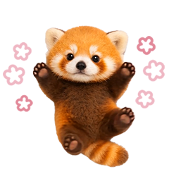 Moves! Small red panda