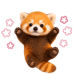 Moves! Small red panda