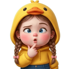 Cute braided chubby girl no text