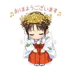 Kawaii Miko-chan Stickers40
