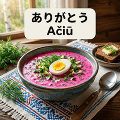 Lithuania food stickers