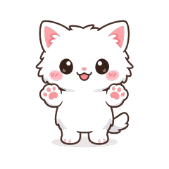 Dancing Fluffy Cat: Sweet