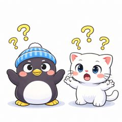 White Cat & Penguin Daily Stickers Vol.3