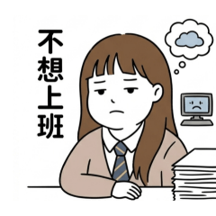 女孩日式厭世風