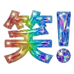 Anytime Colorful Text: Kanji Edition