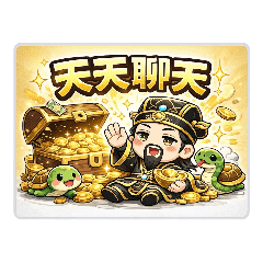 玄天上帝日常聊天貼圖｜招財必備