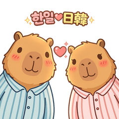 Capybara Ko,Ja Couple-1