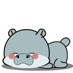 Cute Hippo 6 : Animated Stickers