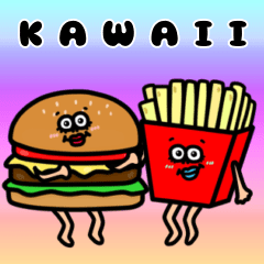 かわいくて使いやすい食べ物が動く文字無3