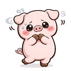 Cute Chubby Pig Daily Stickers