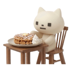 Cake Cat  Enjoying Sweets & Cakes