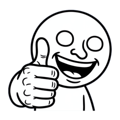 Silent Mocking Thumbs-Up Stickers
