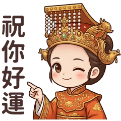 ★白沙屯小媽祖保佑你★ – LINE貼圖 | LINE STORE