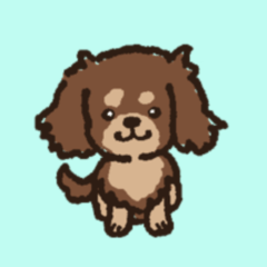 Chocolate and Tan Dachshund Sticker