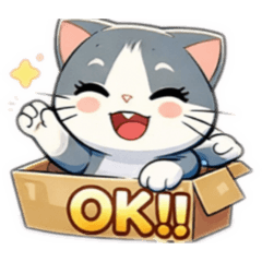 Normal Box Cat Stickers 3