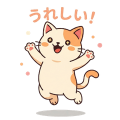Kawaii Cat Daily Stickers Cute & Simple