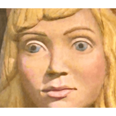 Beautiful woman's reaction