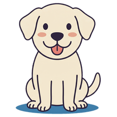 Minimal Cream Dog Daily Expressions