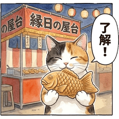 Cute Calico Cat Foodie Support Stickers