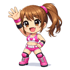 Chibi Female Wrestler