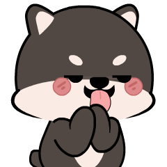 Shiba Inu Black 4 : Effect stickers