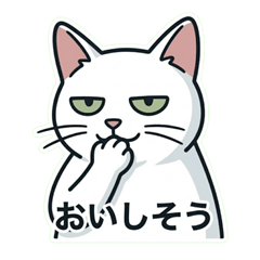 Black & white deadpan cat -Emotions-