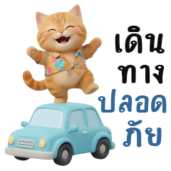 orange cat in flower shirt