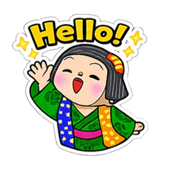 Mimi-chan  Japanese Cute Girl Stickers