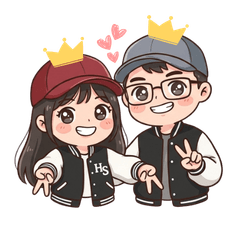 Baseball cap couple flashing