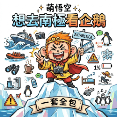萌悟空｜想去南極看企鵝