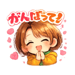 Healing Chibi Girl Stickers