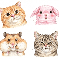 Cute Animal Village: Big Face Attack