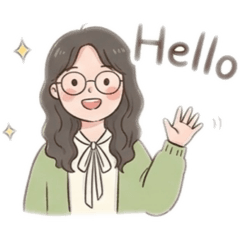 眼鏡女孩的日常貼圖