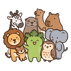 香菜君：動物篇與動物和海洋朋友們搞笑互動