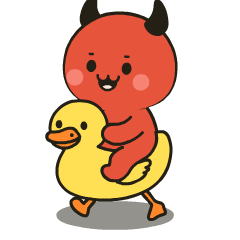 Cute Red Devil 7 : Pop-up stickers