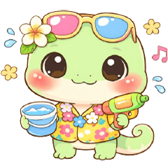 Little the Lizard is cute (No Text)